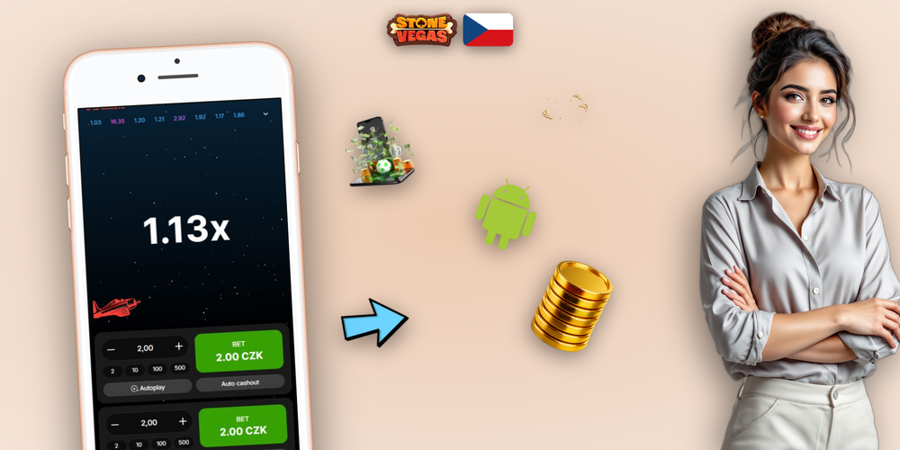 Herní rozhraní Aviator ve Stonevegas Casino s násobitelem 2.45x a tlačítkem cashout