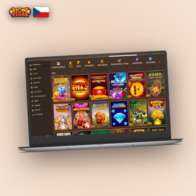 Stonevegas Casino na počítači ve vlastním okně přes celou obrazovku