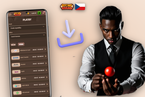 KYC ověření při prvním výběru výher ze Stonevegas Casino v mobilní aplikaci