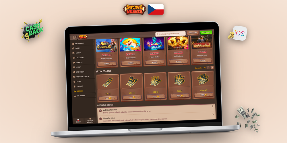 Formulář pro vklad s polem pro promo kód MAXCZ21 v Stonevegas Casino pokladně